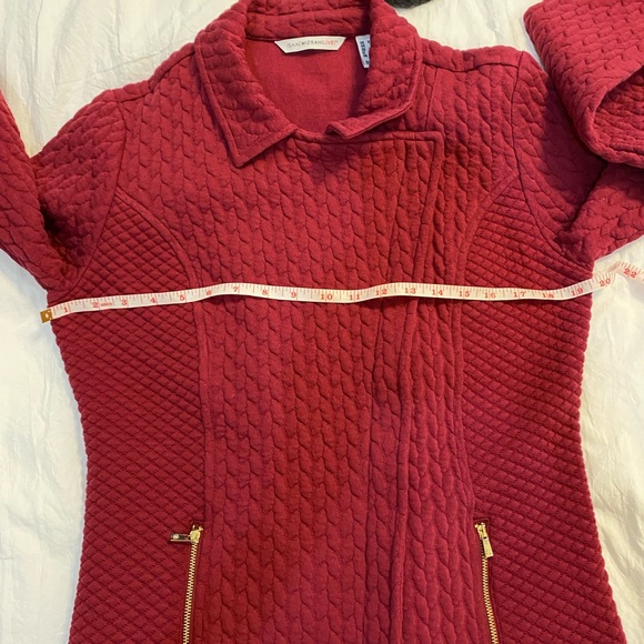 Isaac Mizrahi quilted moto style jacket. Size XS - Picture 7 of 13